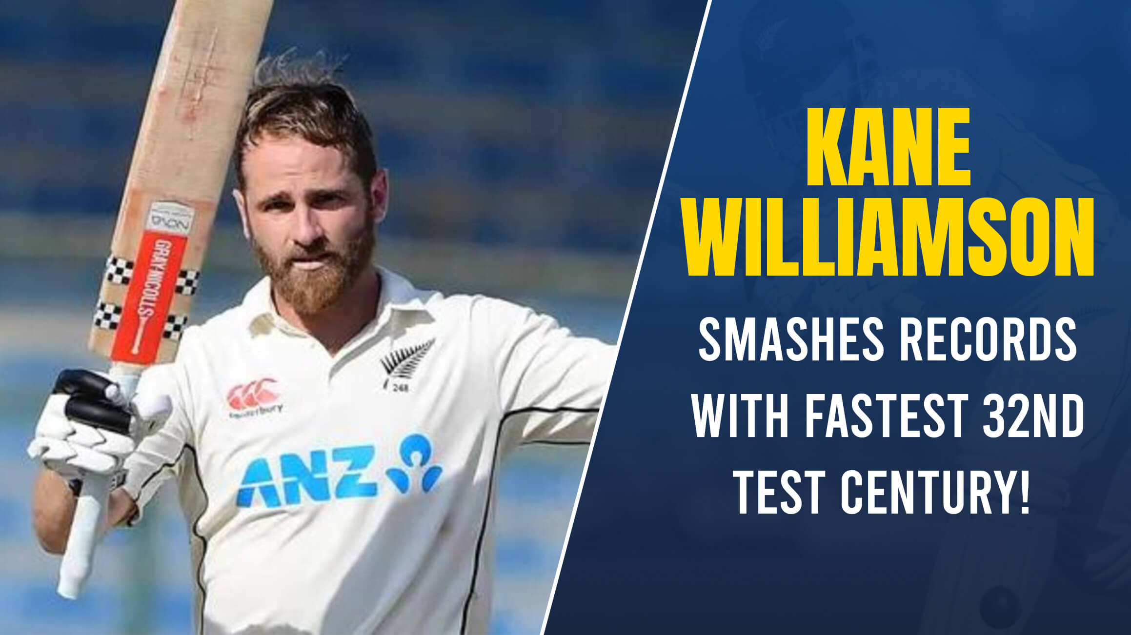 Kane Williamson Smashes Records with Fastest 32nd Test Century!