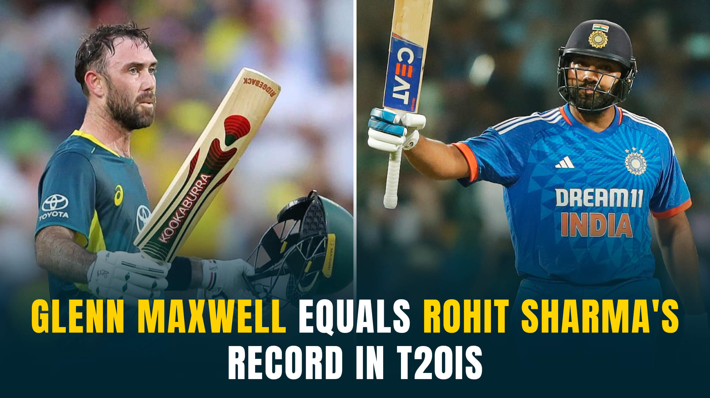 Glenn Maxwell Equals Rohit Sharma’s Record in T20Is