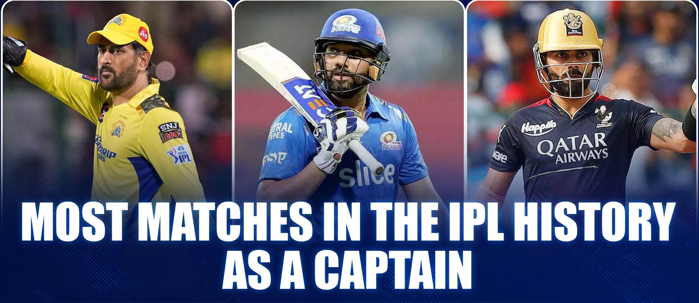 Most Matches in The IPL History as a Captain