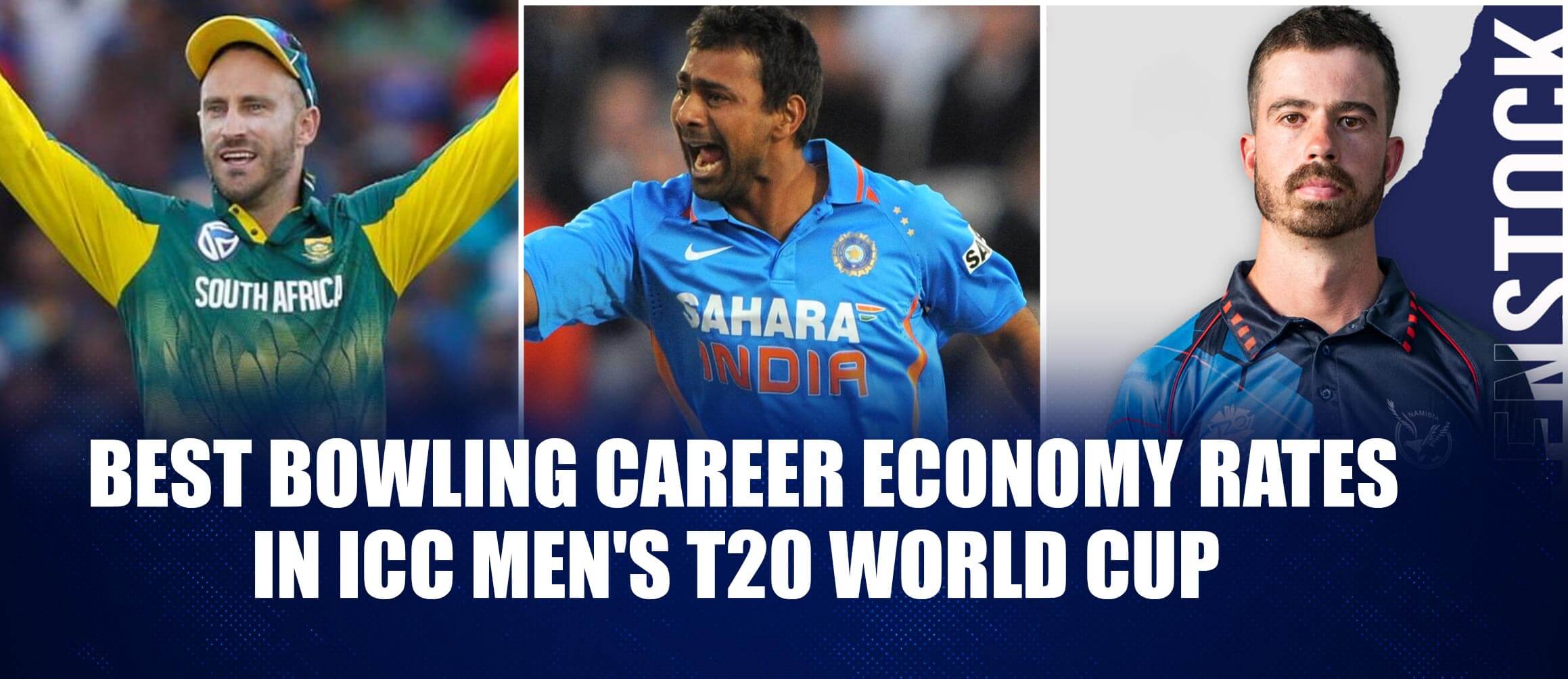 Best bowling career economy rates in ICC Men’s T20 World Cup