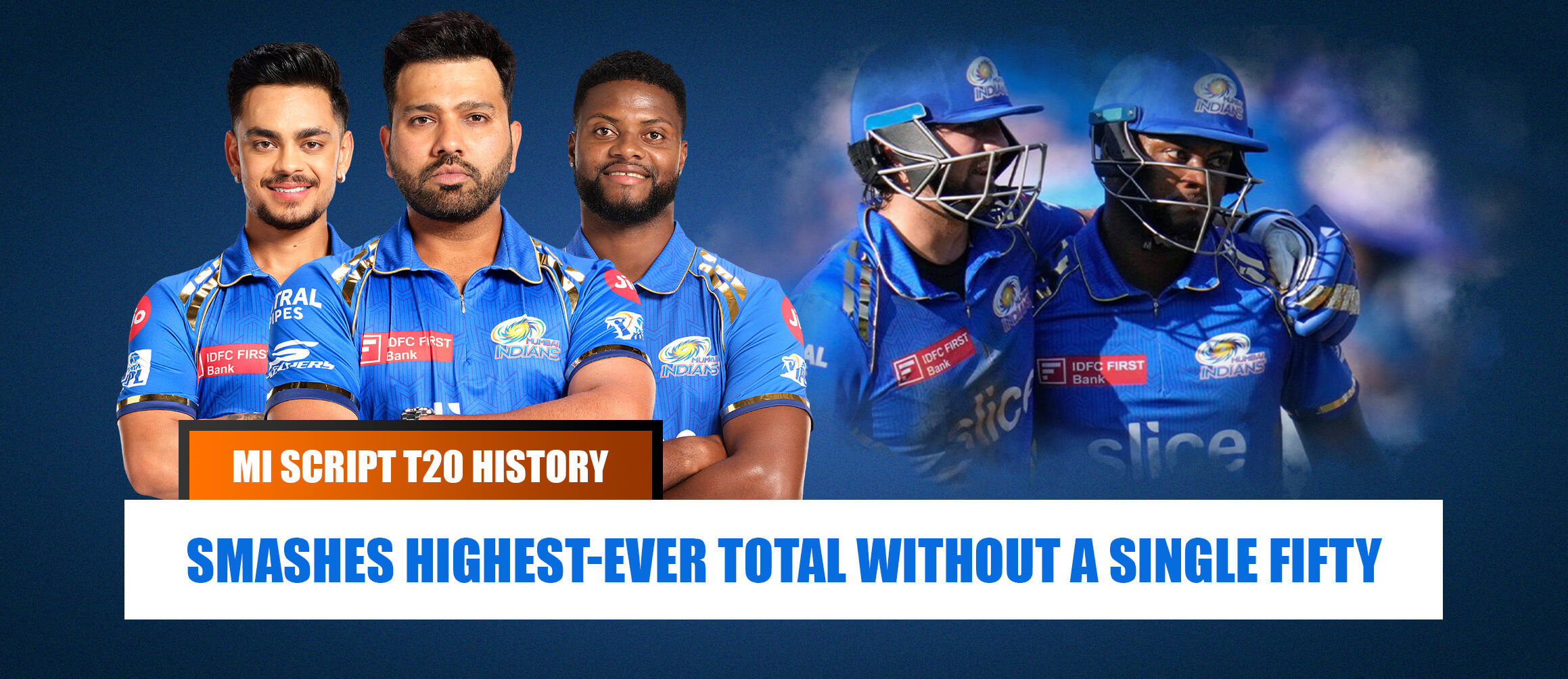 MI Script T20 History, Smashes Highest-Ever Total Without a Single Fifty