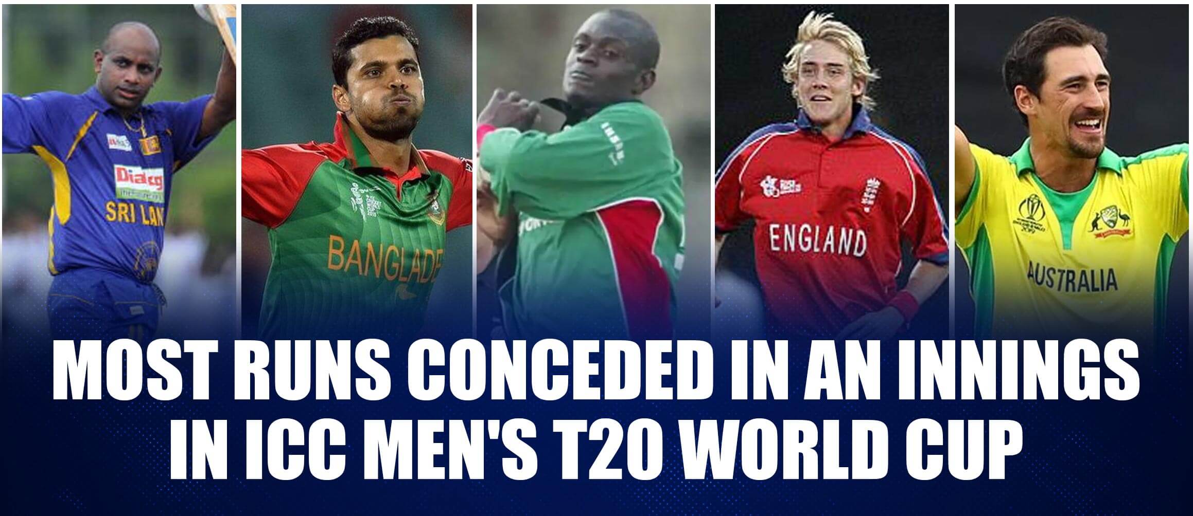 Most Runs Conceded In An Innings In ICC Men’s T20 World Cup