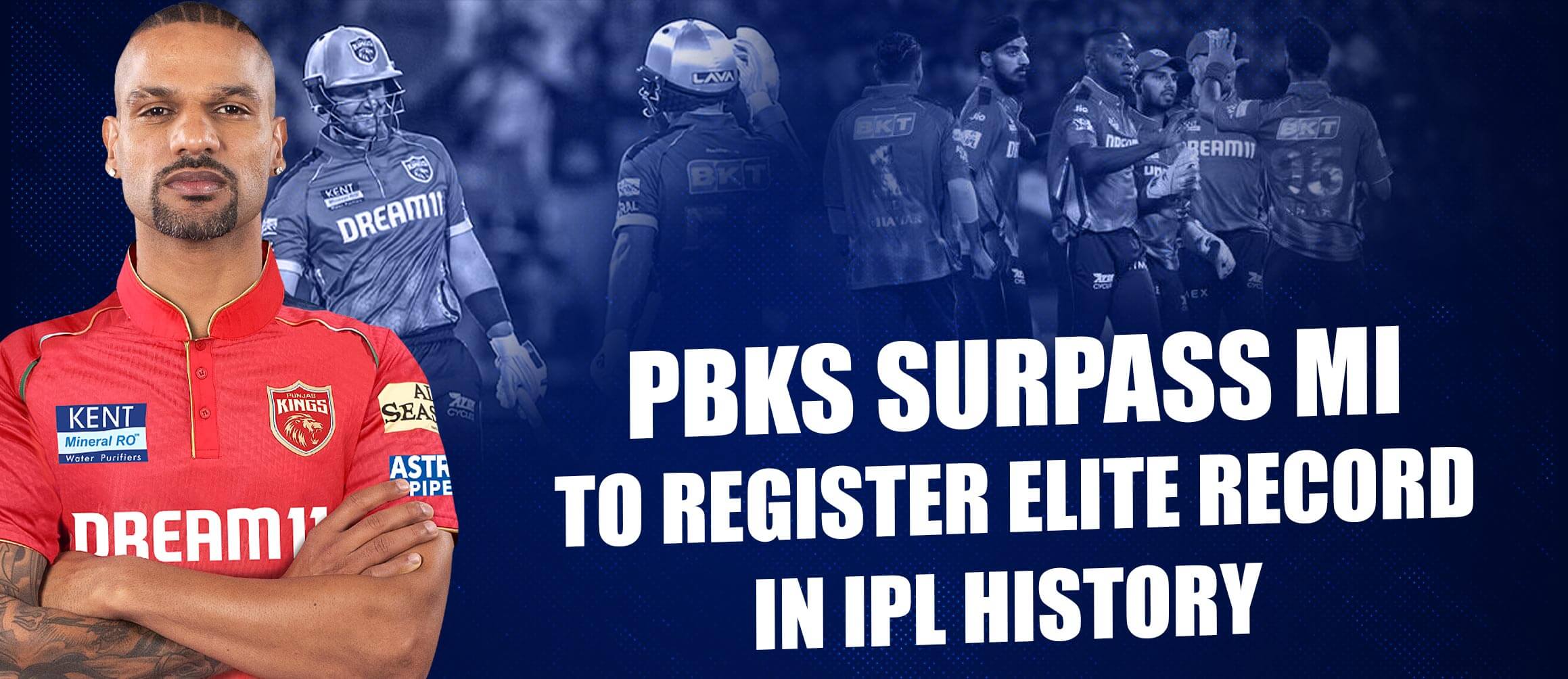 PBKS Surpass MI to Register Elite Record in IPL History