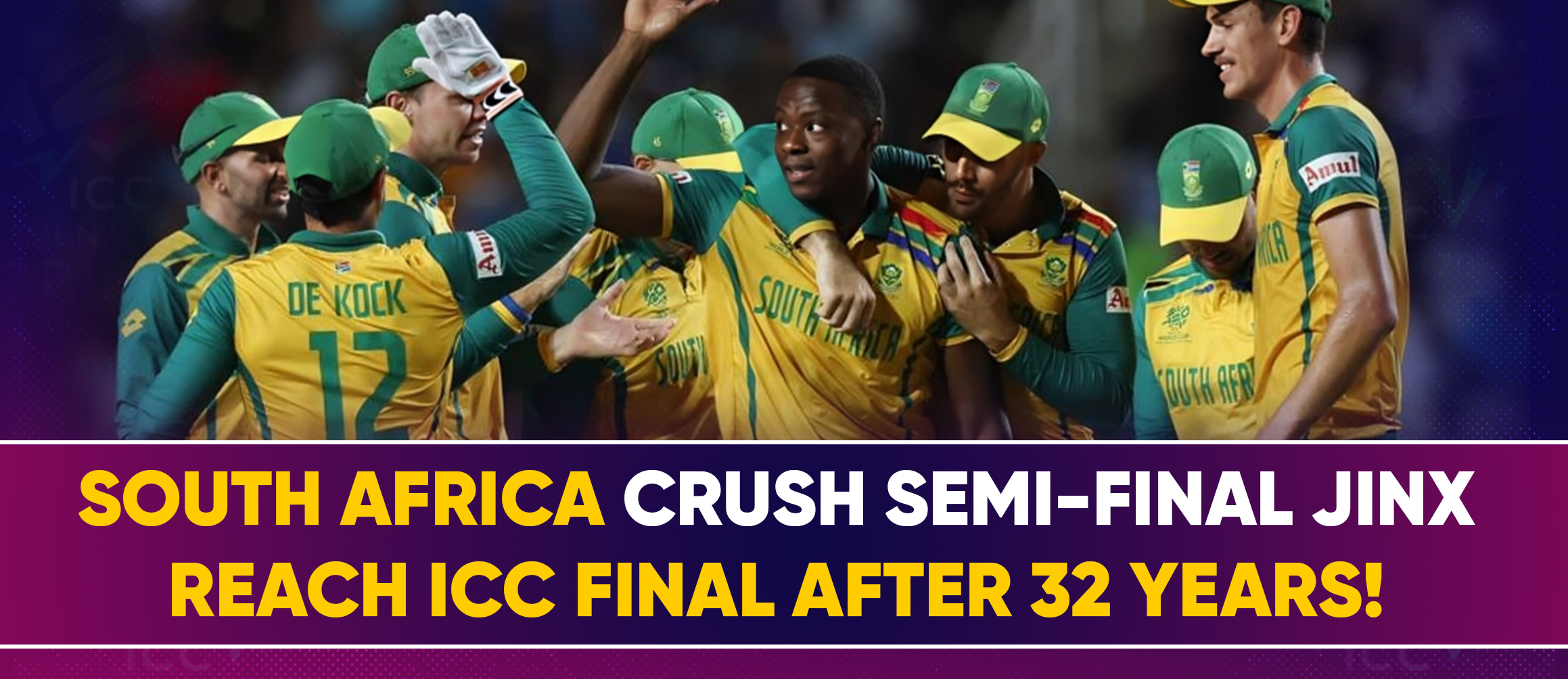 South Africa Crush Semi-Final Jinx, Reach ICC Final After 32 Years!
