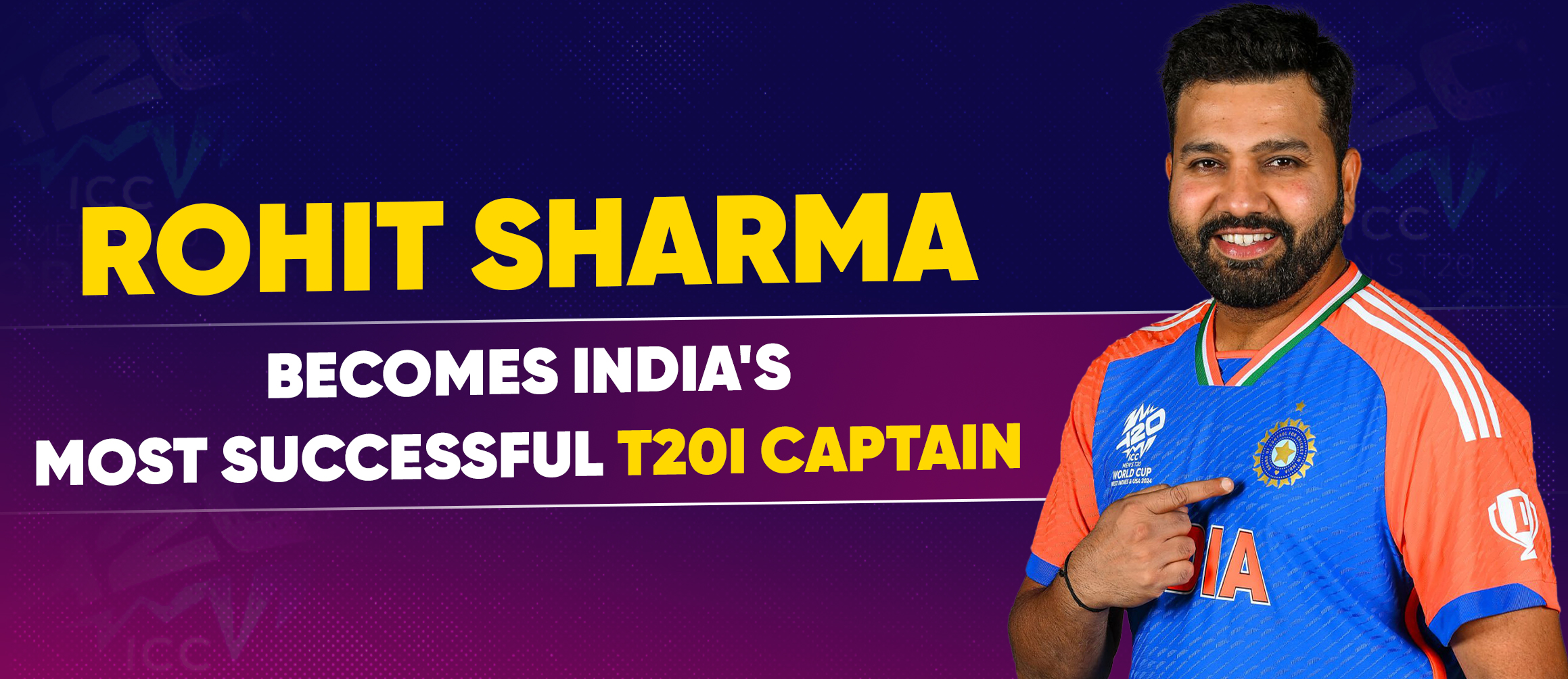 Rohit Sharma Becomes India’s Most Successful T20I Captain