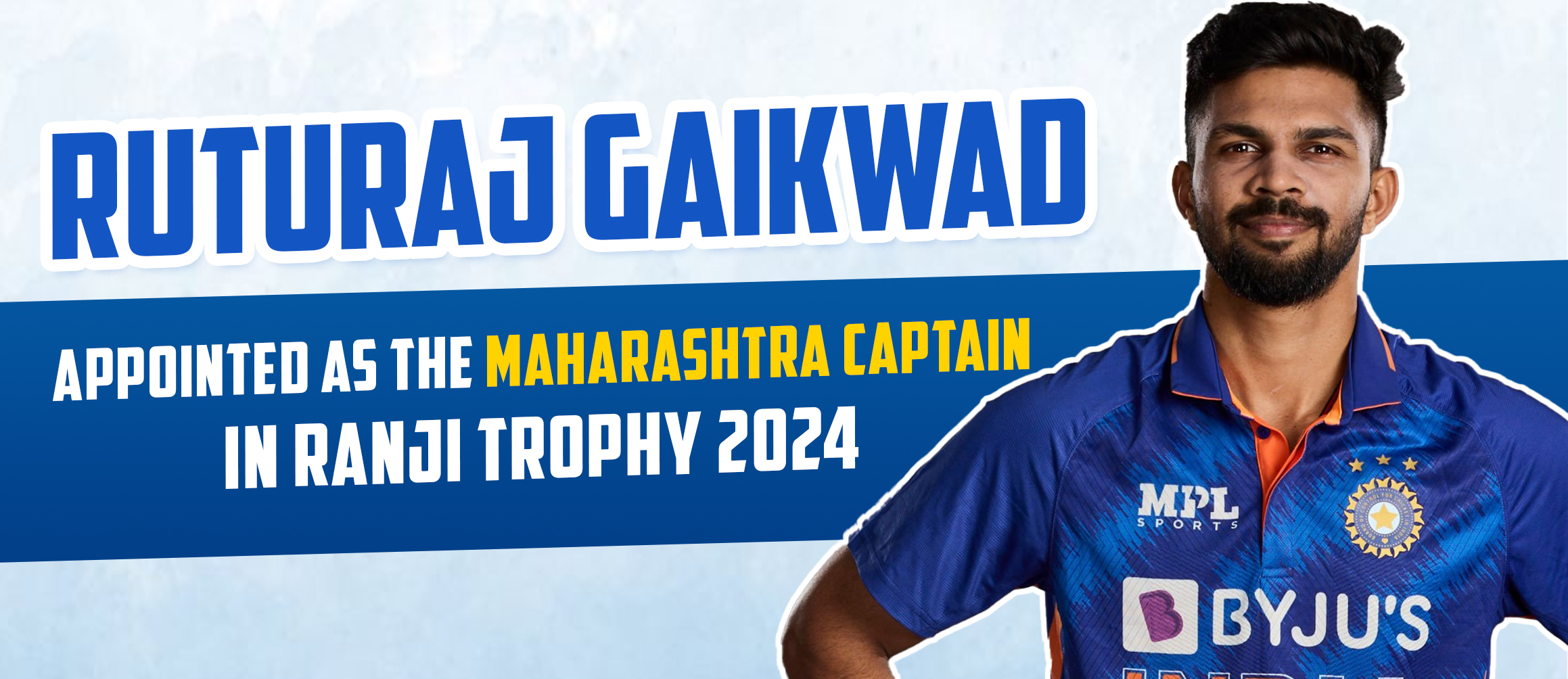 Ruturaj Gaikwad appointed as the Maharashtra Captain in Ranji Trophy 2024-25