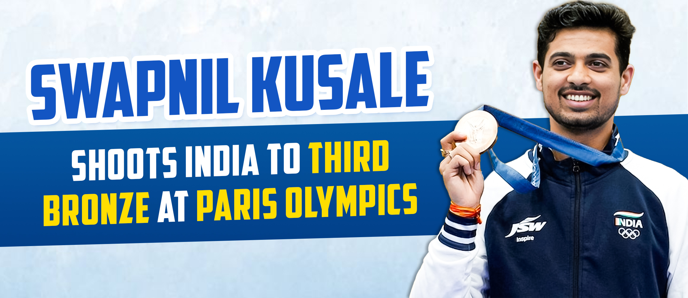 Swapnil Kusale Shoots India to Third Bronze at Paris Olympics