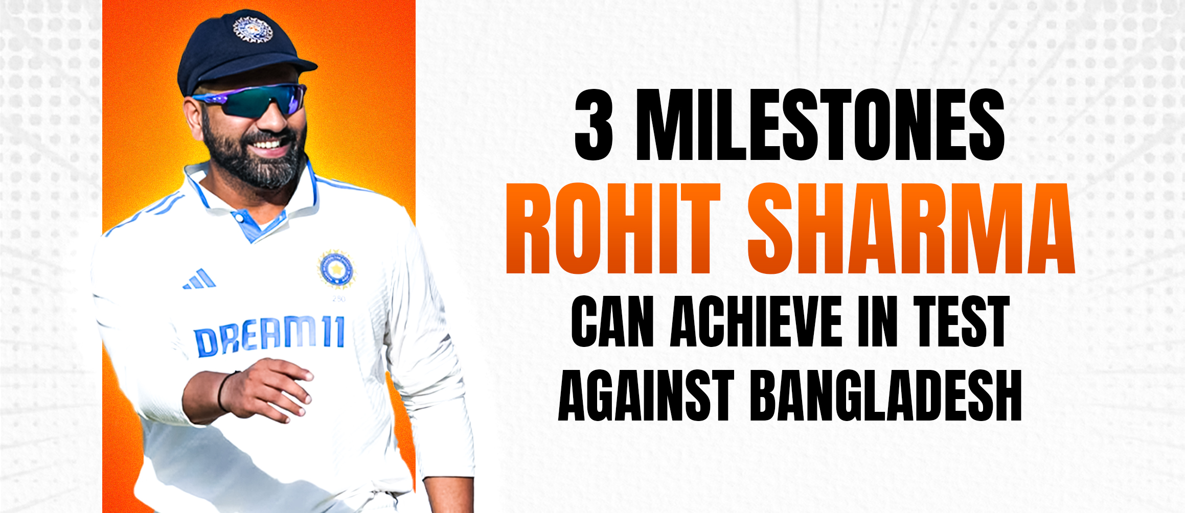 3 Milestones Rohit Sharma Can Achieve in Tests Against Bangladesh