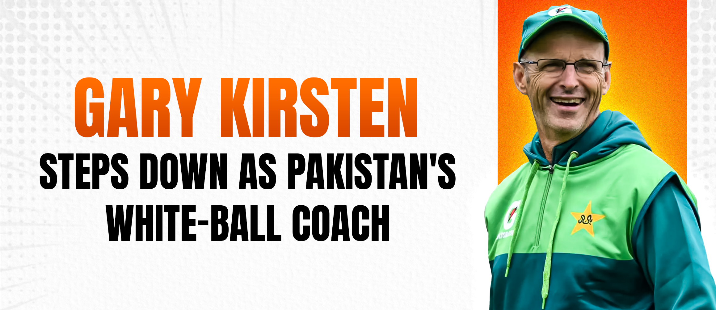 Gary Kirsten Steps Down as Pakistan’s White-Ball Coach