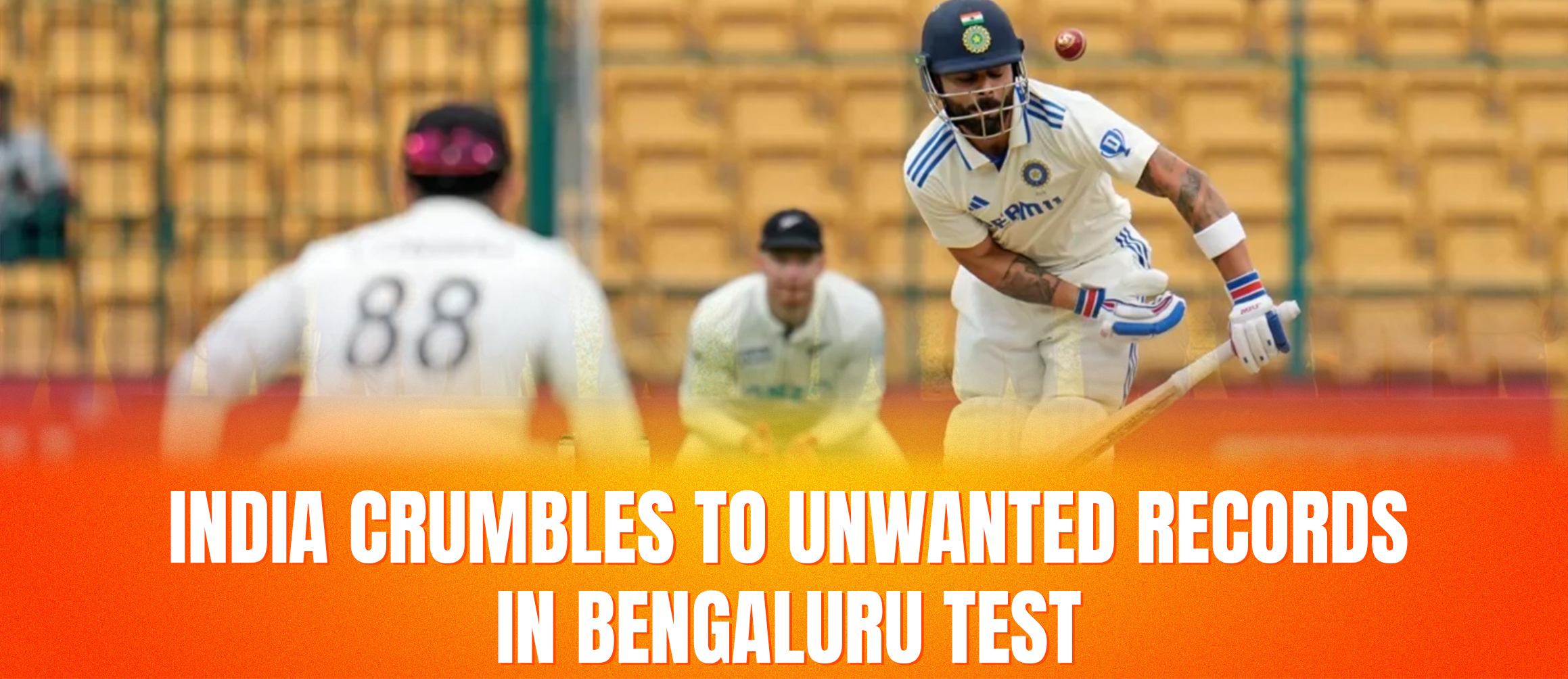 India Crumbles to Unwanted Records in Bengaluru Test