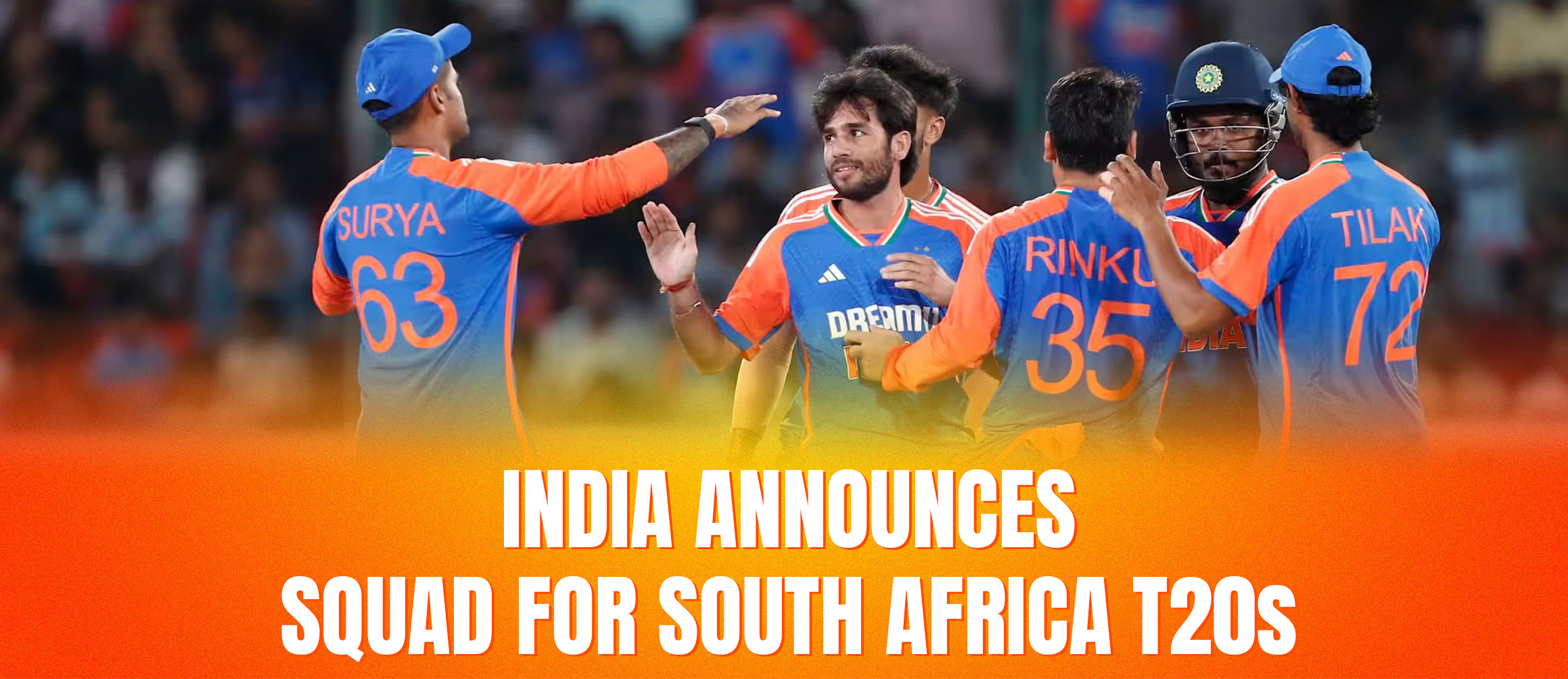 India Announces Squad for South Africa T20 Series