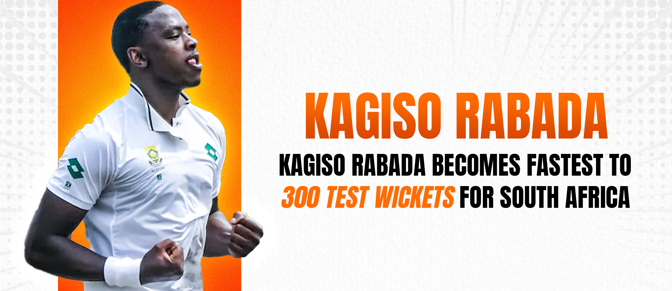 Kagiso Rabada Becomes Fastest to 300 Test Wickets For South Africa