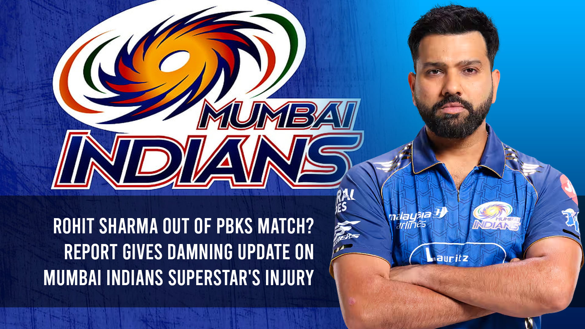 Rohit Sharma Out Of PBKS Match? Injury Update Shakes Mumbai Indians Camp | IPL 2026