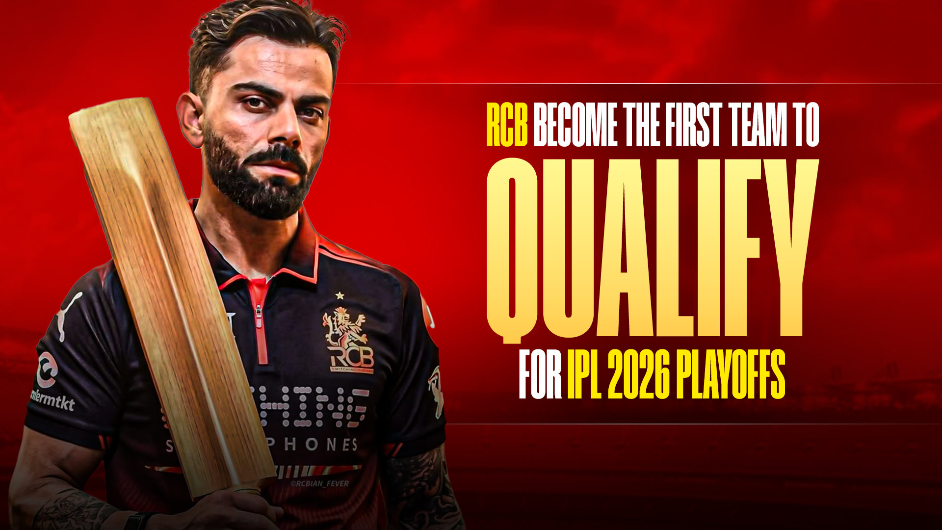 RCB Become The First Team To Qualify For IPL 2026 Playoffs