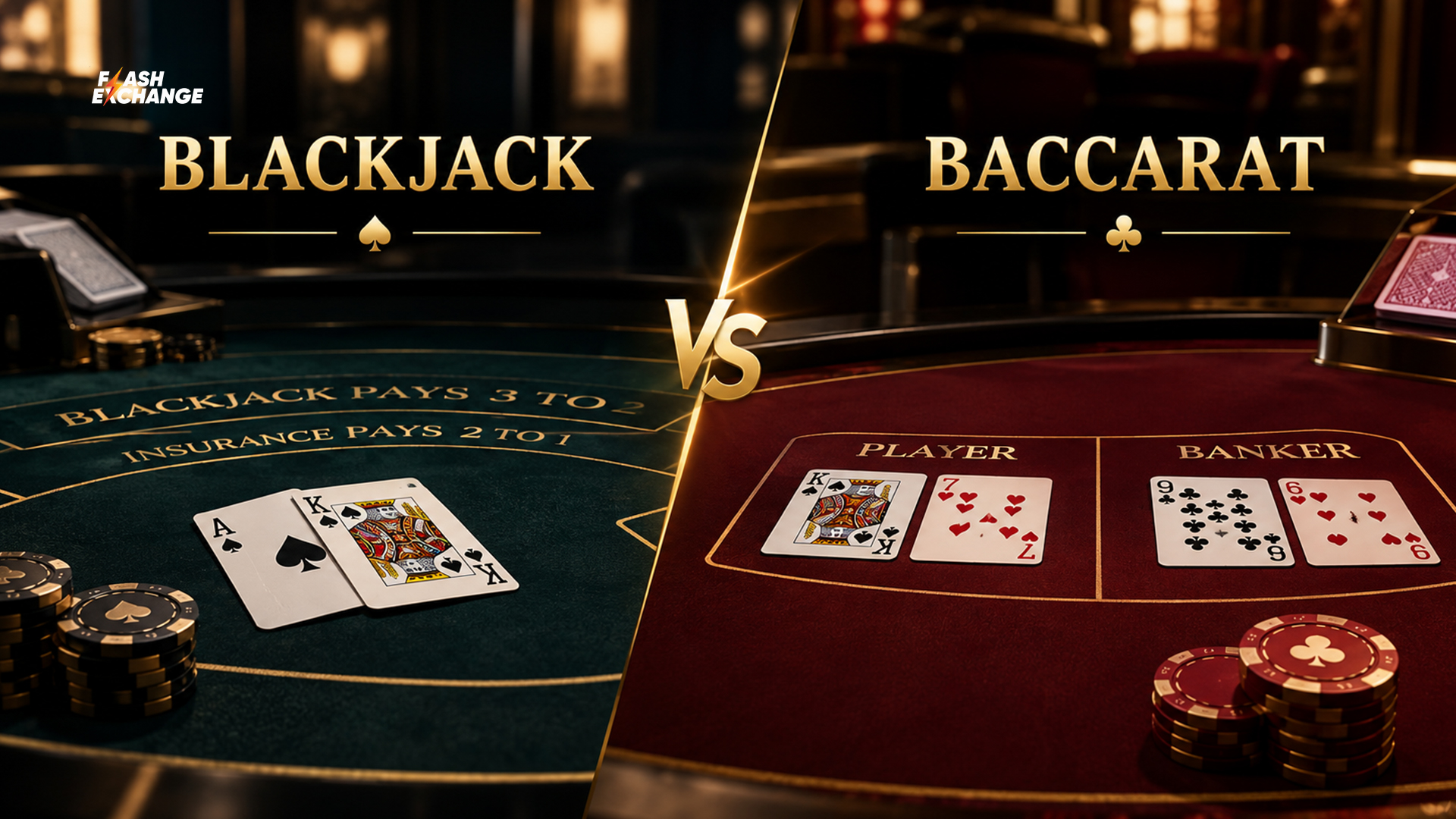 Blackjack vs Baccarat: Game Differences Explained