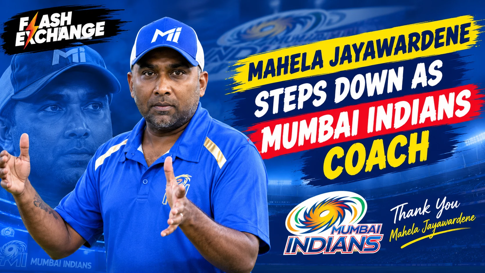 Mahela Jayawardene Steps Down as Mumbai Indians Head Coach Ahead of IPL 2027