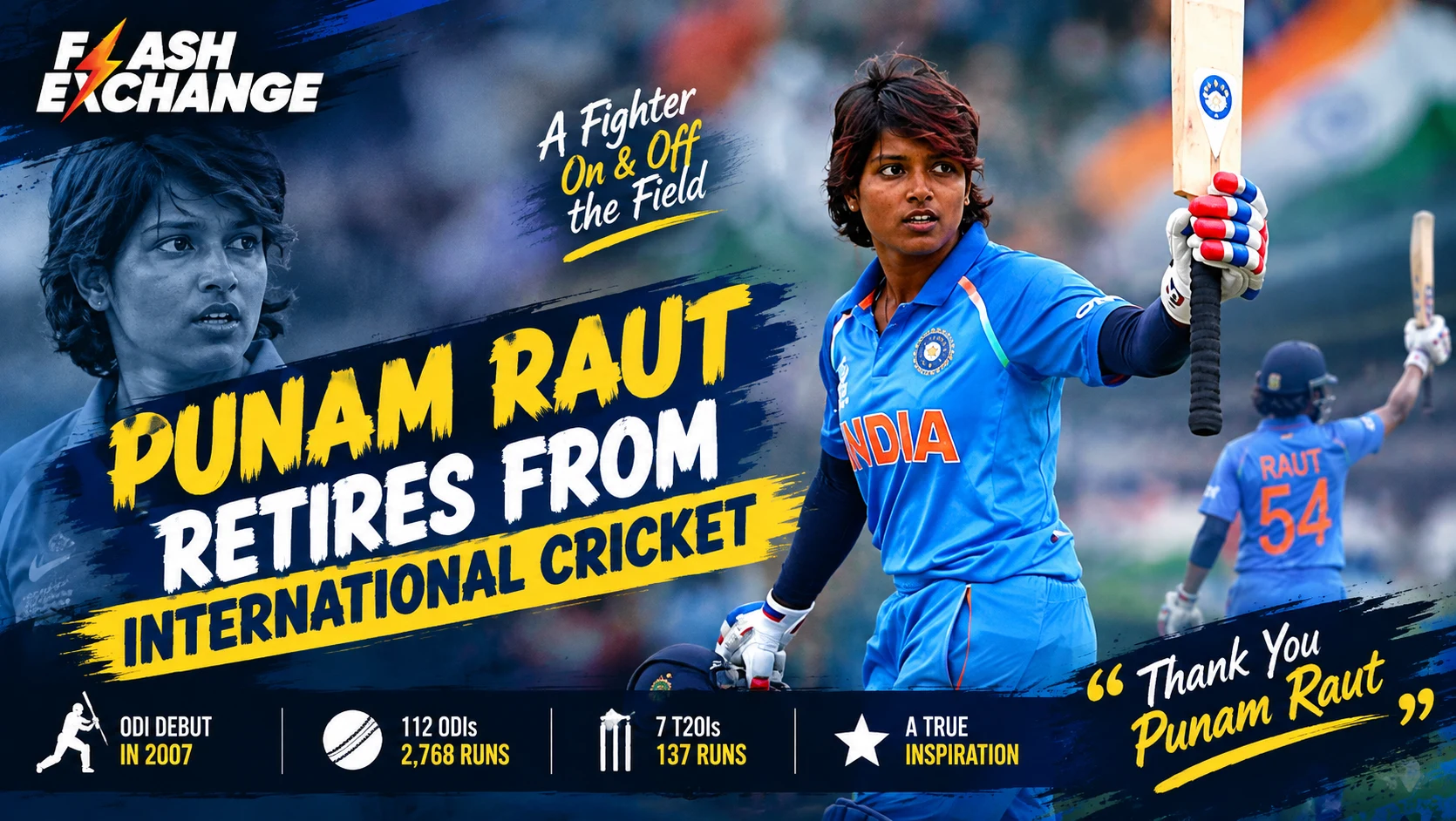 Punam Raut Retires From International Cricket: Revisiting Her 2017 World Cup Heartbreak and India Career